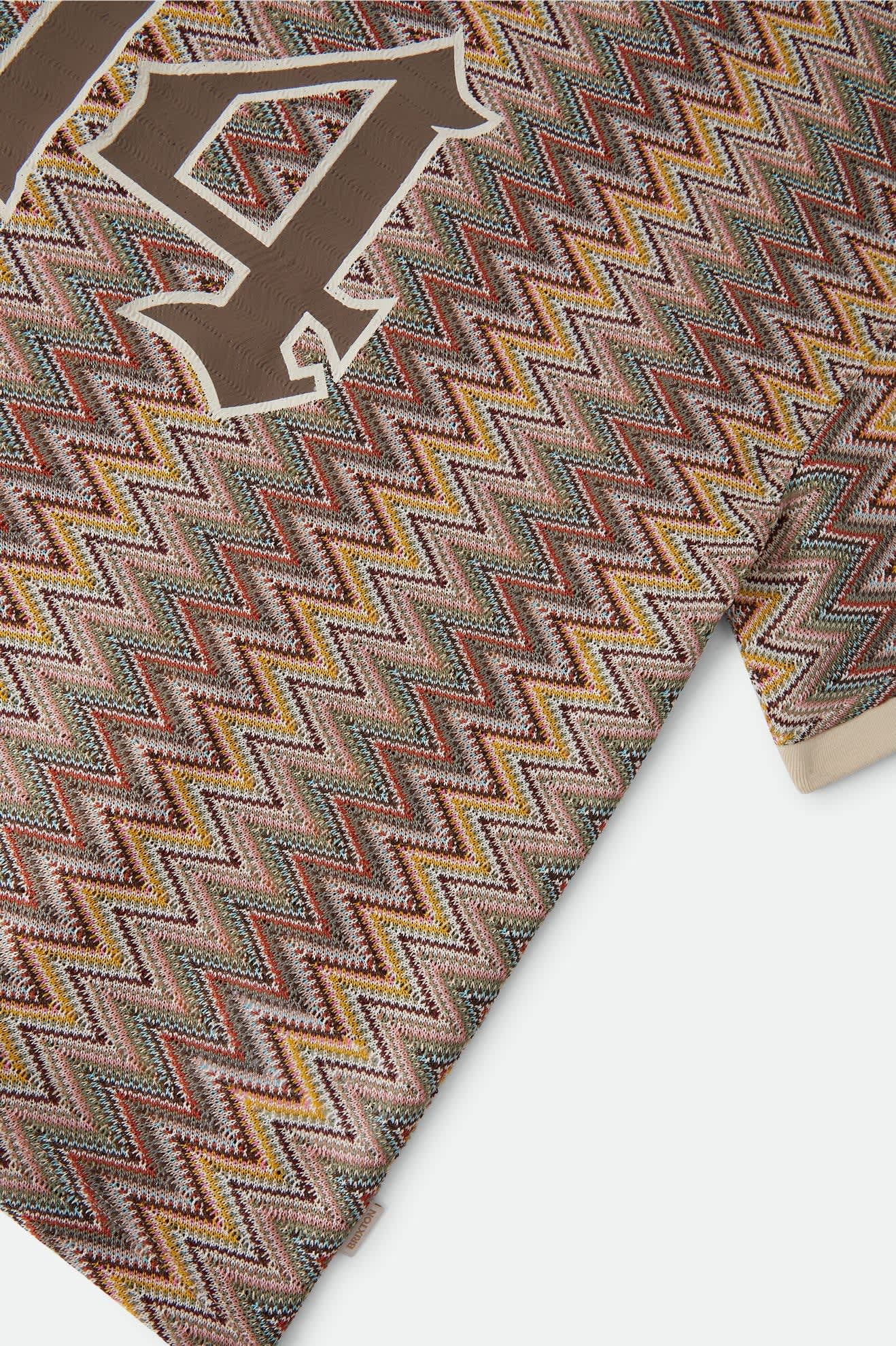 brixton-football-mesh-jersey-oversized-multi-color-zigzag-mesh image 7