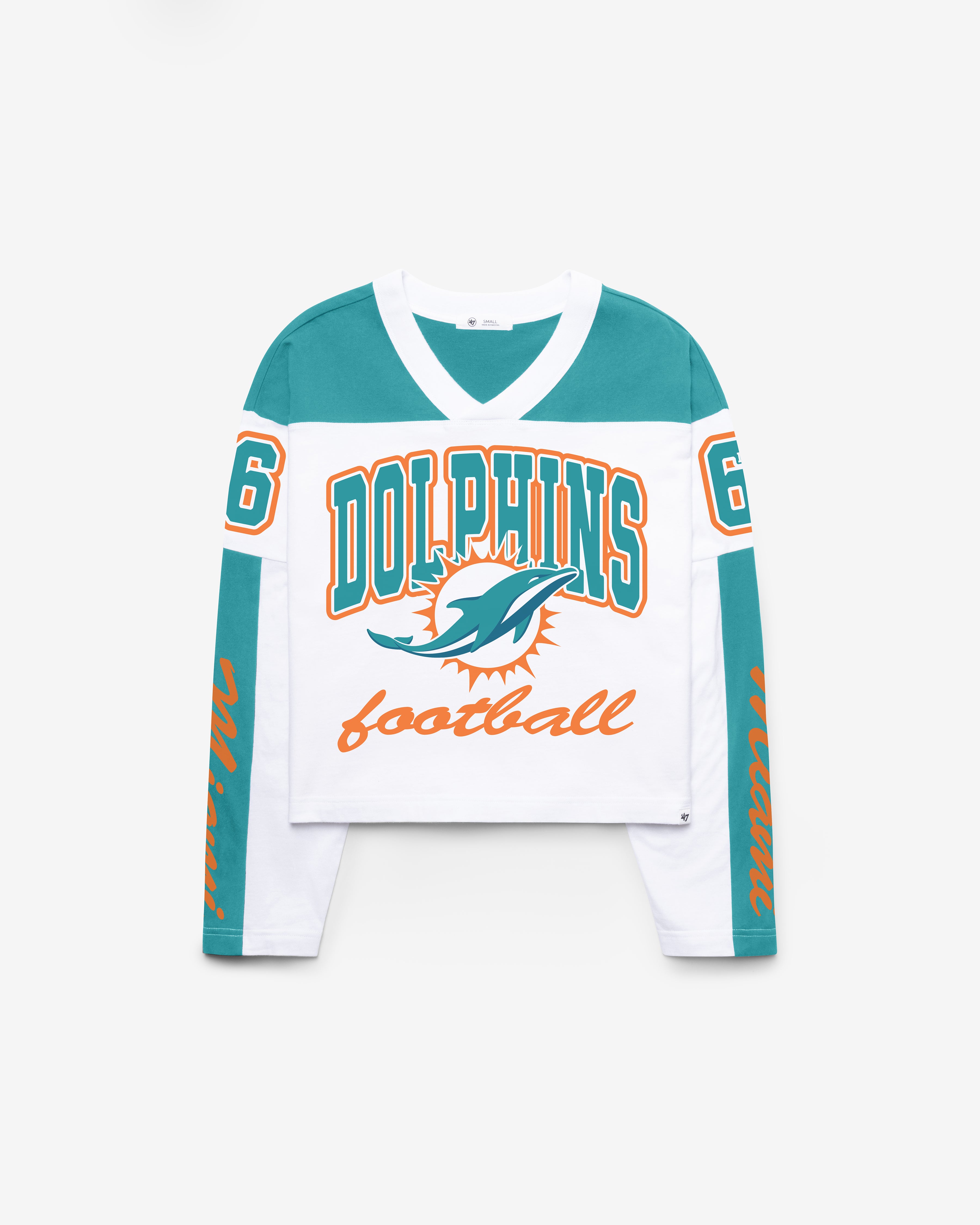 47-miami-dolphins-metro-jersey-t-shirt-damen-wei image 1