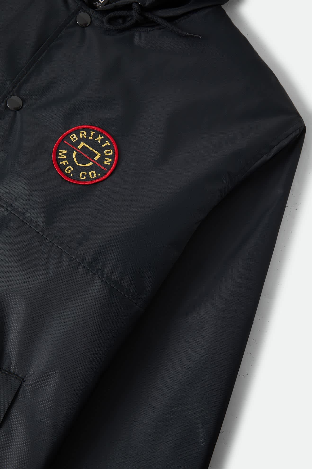 brixton-claxton-leichte-jacke-mit-kapuze-schwarz image 3