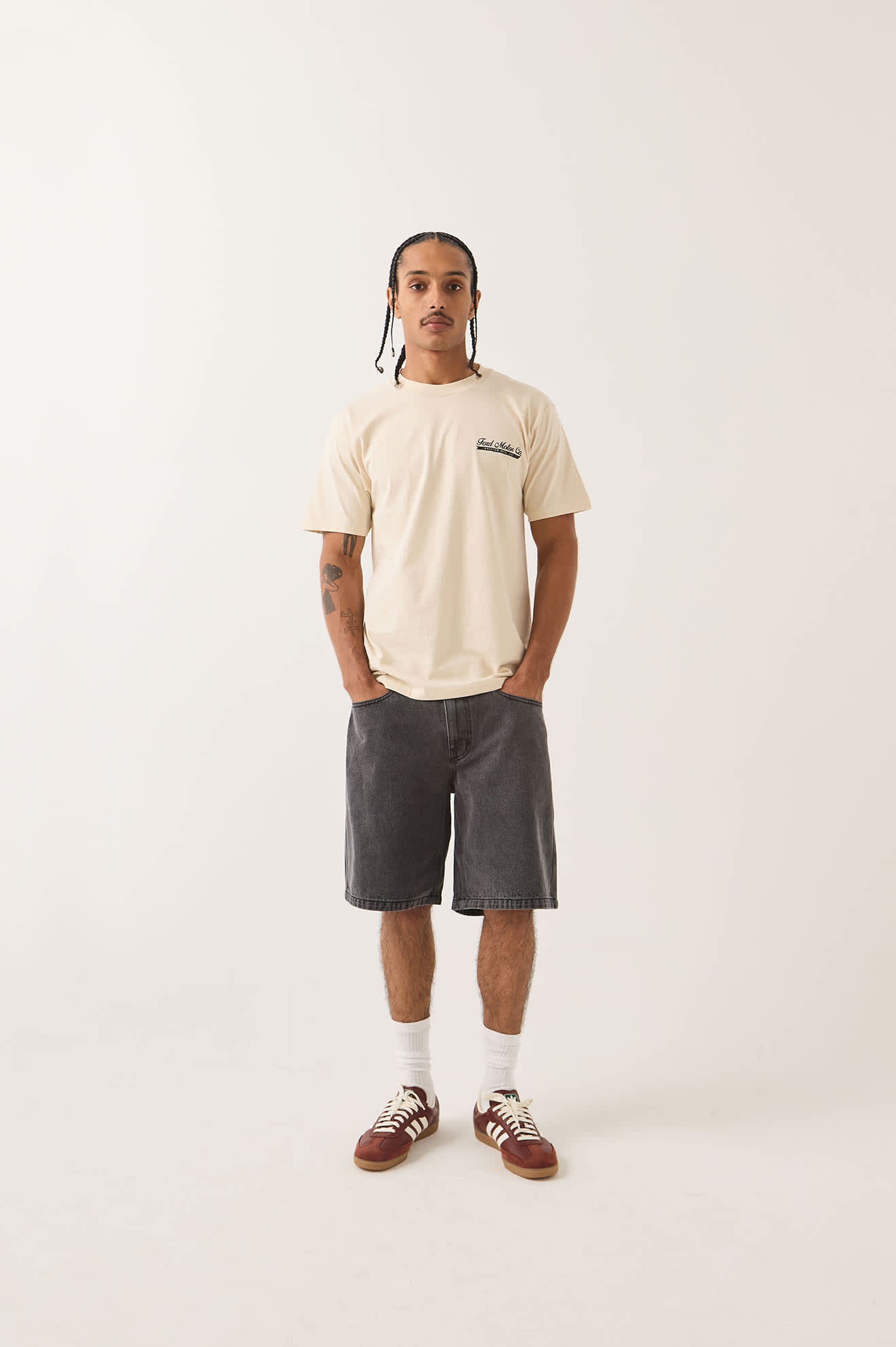 brixton-ford-71-pickup-t-shirt-wimbledon-white-baumwolle image 2