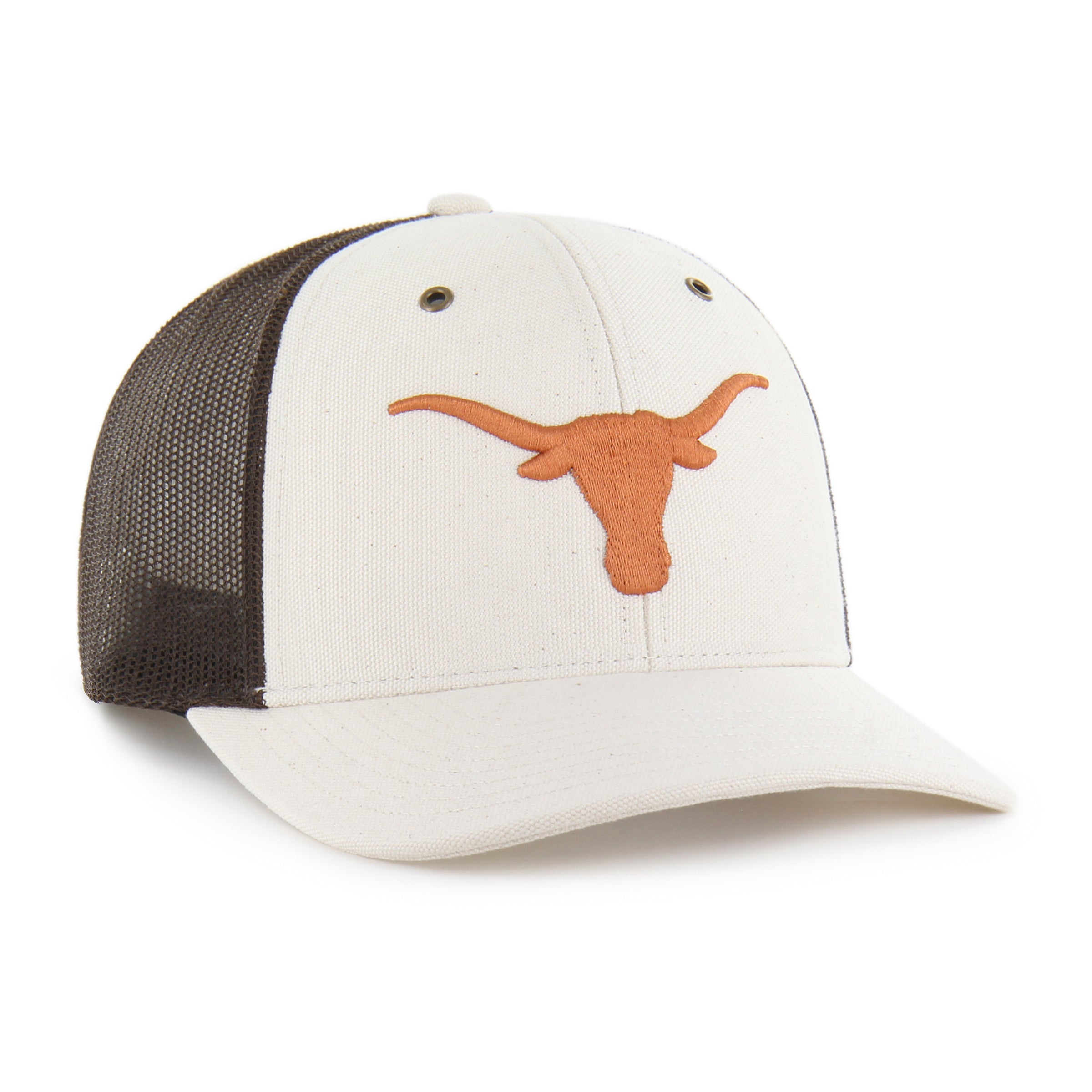 47-brand-texas-longhorns-carhartt-trucker-cap-natural-snapback image 4
