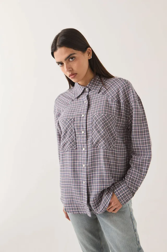 brixton-wayne-damen-hemd-soft-navy-plaid-karo image 1