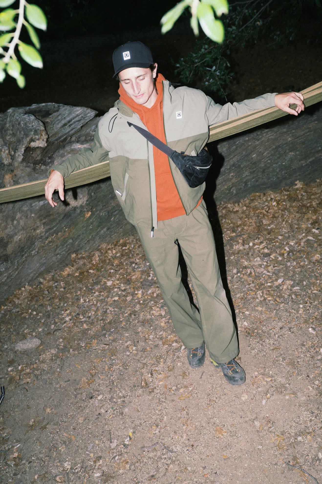 brixton-journey-zip-jacke-dark-olive-nylon-ripstop image 2
