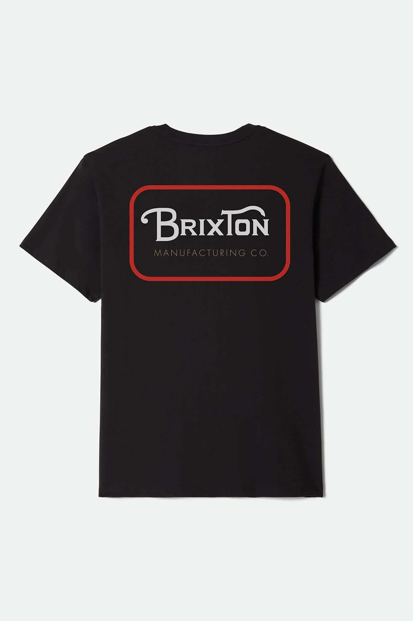 brixton-grade-standard-t-shirt-herren-schwarz-baumwolle image 6