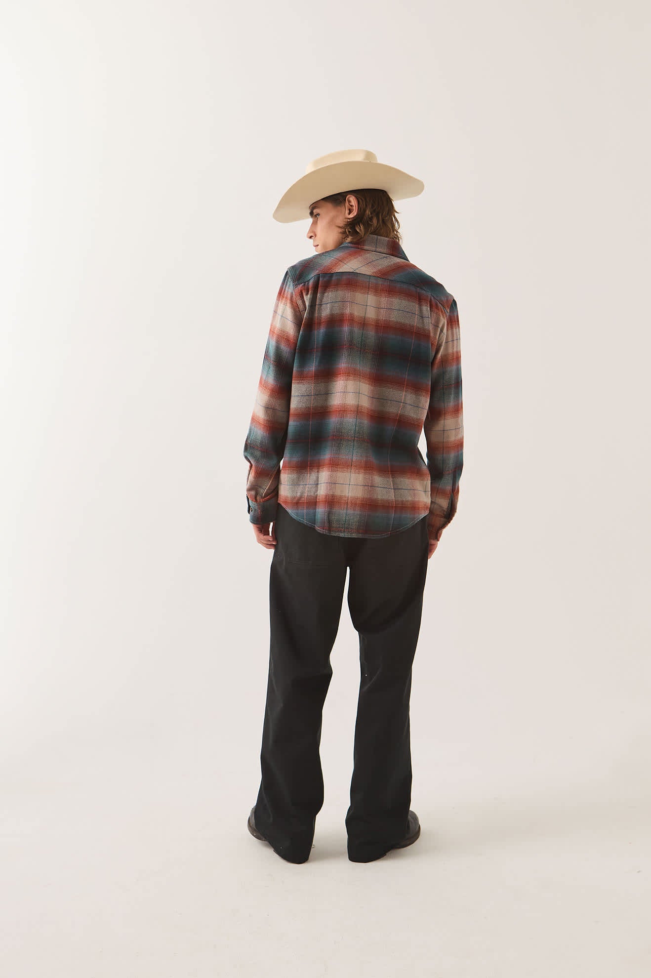 brixton-bowery-flannel-hemd-multi-shadow-karo-vegan image 4