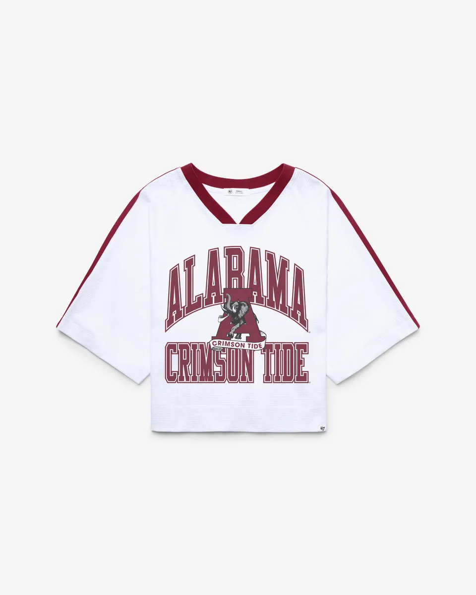 47-brand-drop-needle-alabama-crimson-tide-jersey-wei-cropped-damen image 1