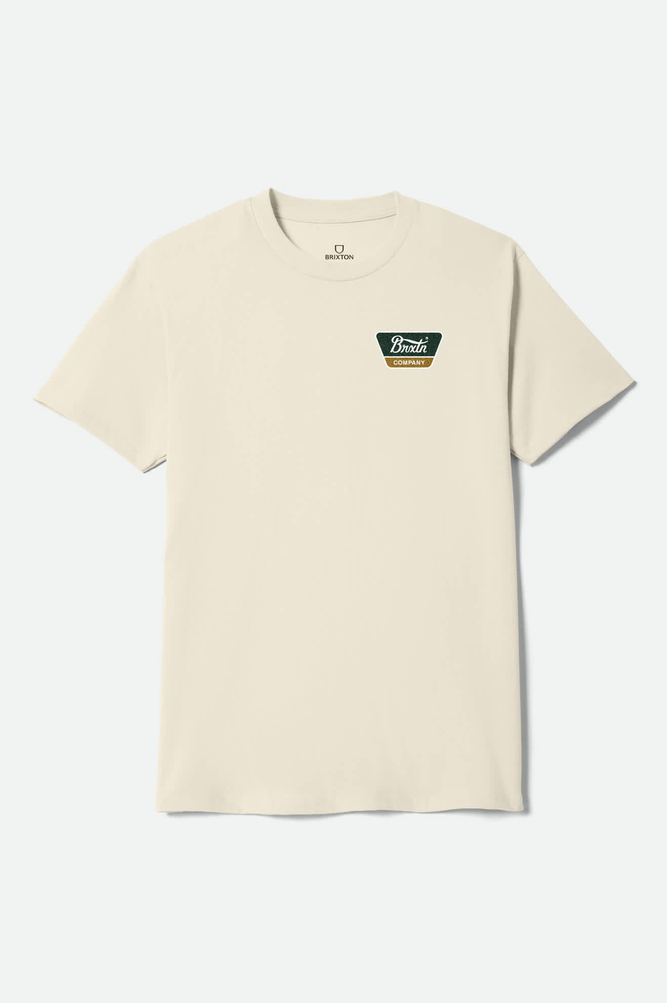 brixton-linwood-t-shirt-cream-herren-standard-fit image 1