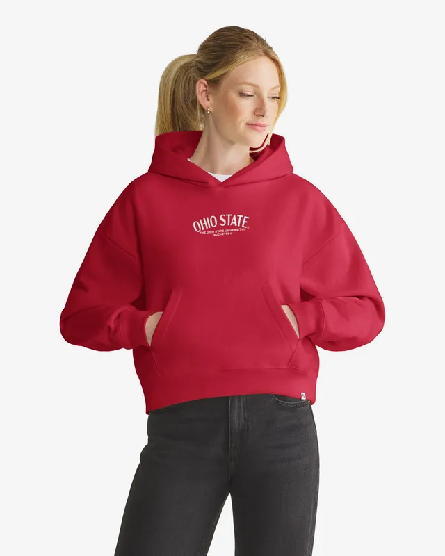 47-hadrian-ohio-state-buckeyes-hoodie-damen-rot-cropped image 1
