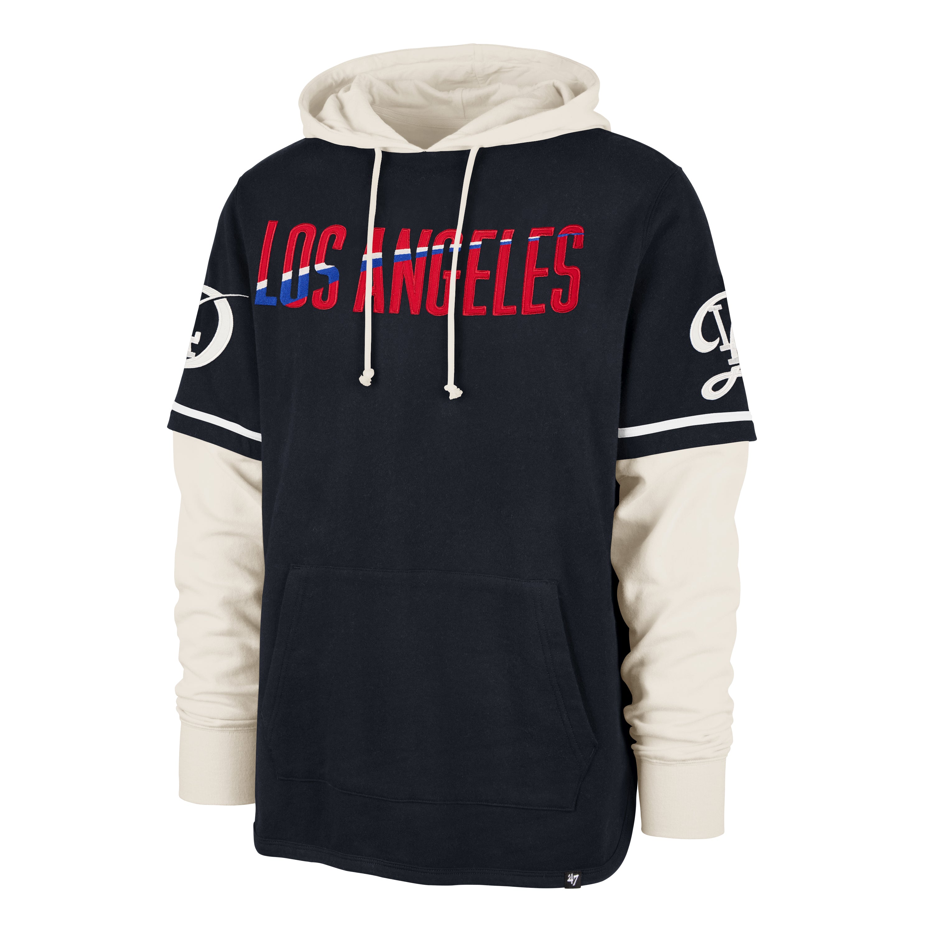 47-brand-trifecta-shortstop-hoodie-dodgers-navy-city-connect image 1