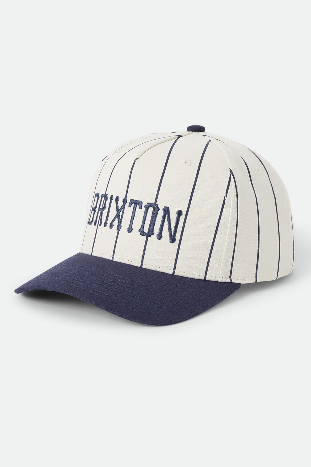 brixton-homerun-snapback-cap-off-white-washed-navy image 1