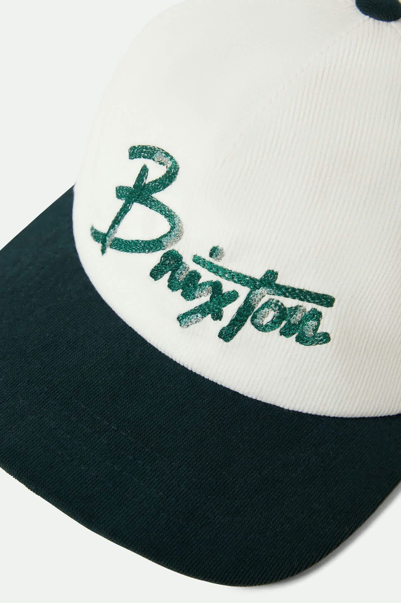 brixton-corduroy-snapback-cap-night-sage-cord image 3
