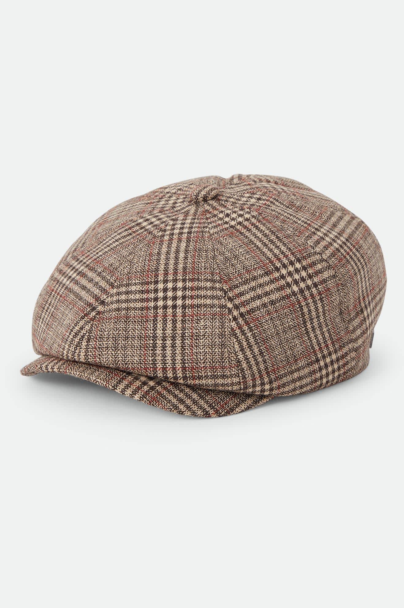 brixton-brood-newsboy-schieberm-tze-brown-tan-red-plaid image 1