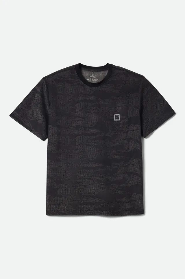 brixton-journey-pocket-t-shirt-black-tiger-camo image 1