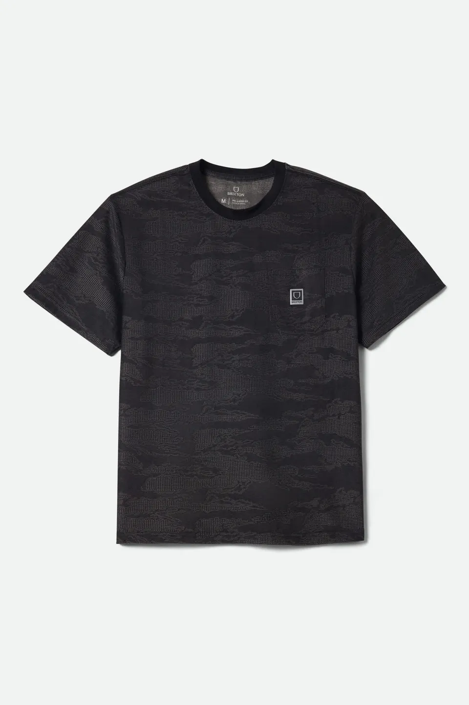 brixton-journey-pocket-t-shirt-black-tiger-camo image 1