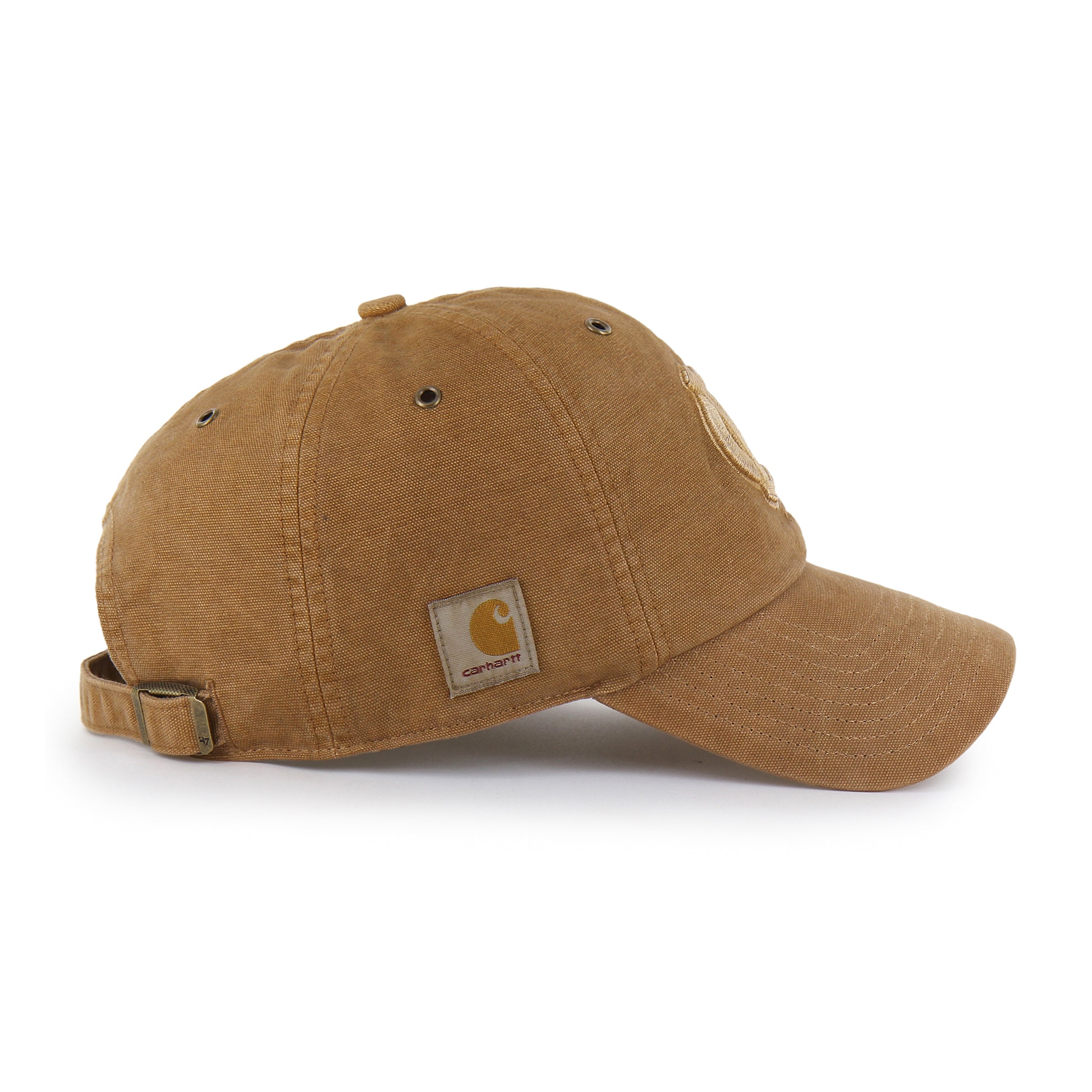 47-brand-north-carolina-carhartt-clean-up-cap-braun-osfm image 2