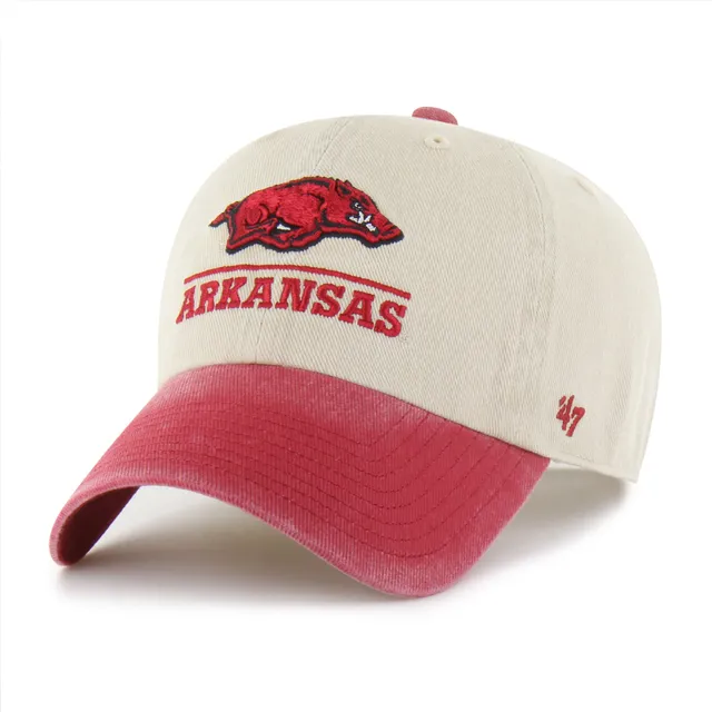47-clean-up-arkansas-razorbacks-logo-line-cap-mojave-two-tone image 1