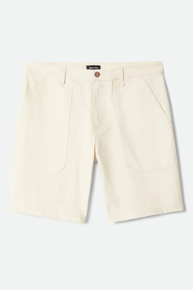 brixton-surplus-herringbone-shorts-whitecap-baumwolle-7-inch image 1
