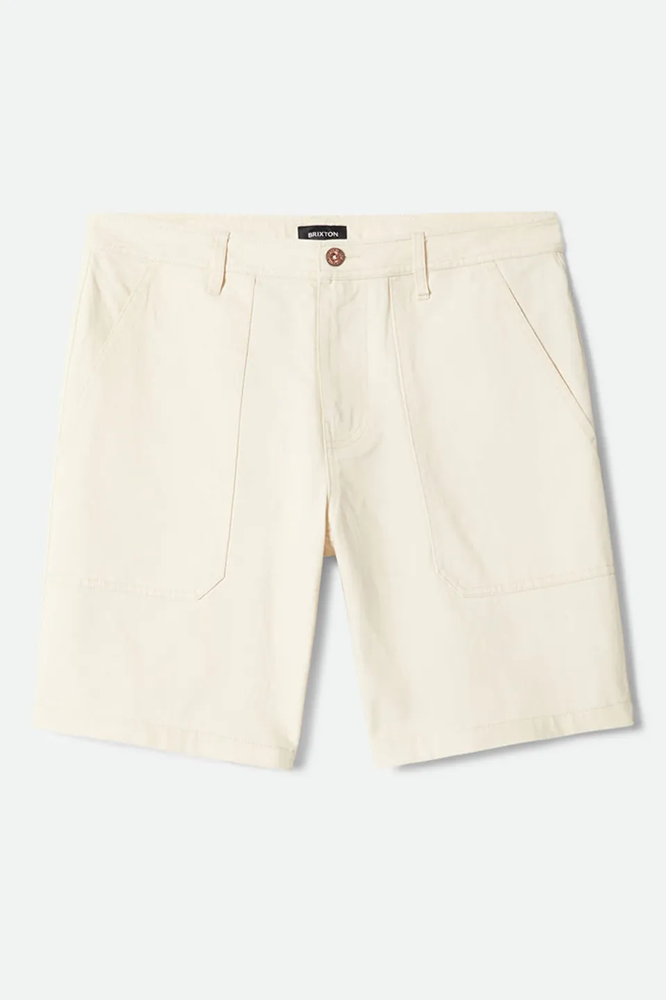 brixton-surplus-herringbone-shorts-whitecap-baumwolle-7-inch image 1