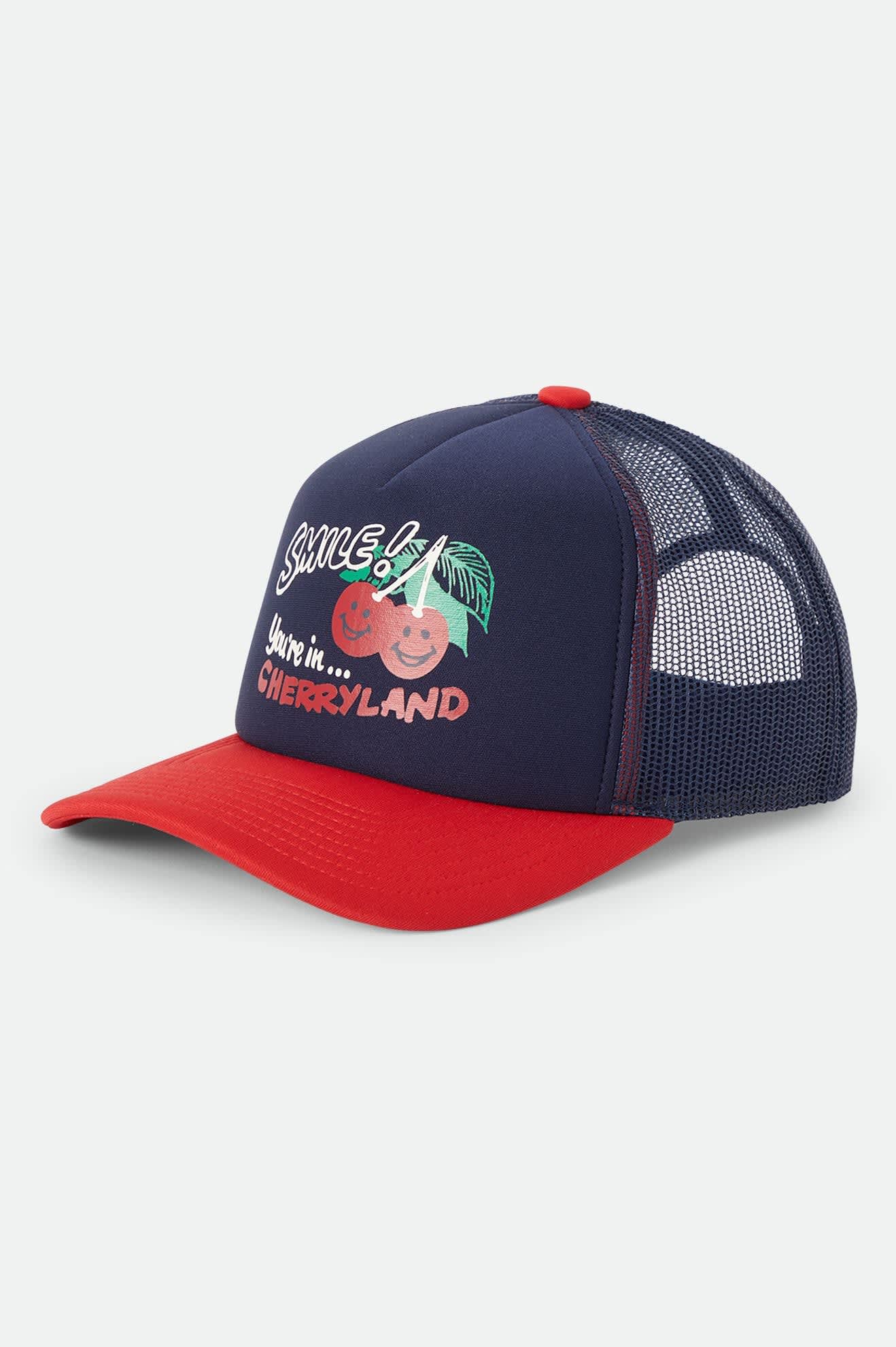 brixton-cherryland-trucker-cap-navy-crimson-mesh image 1