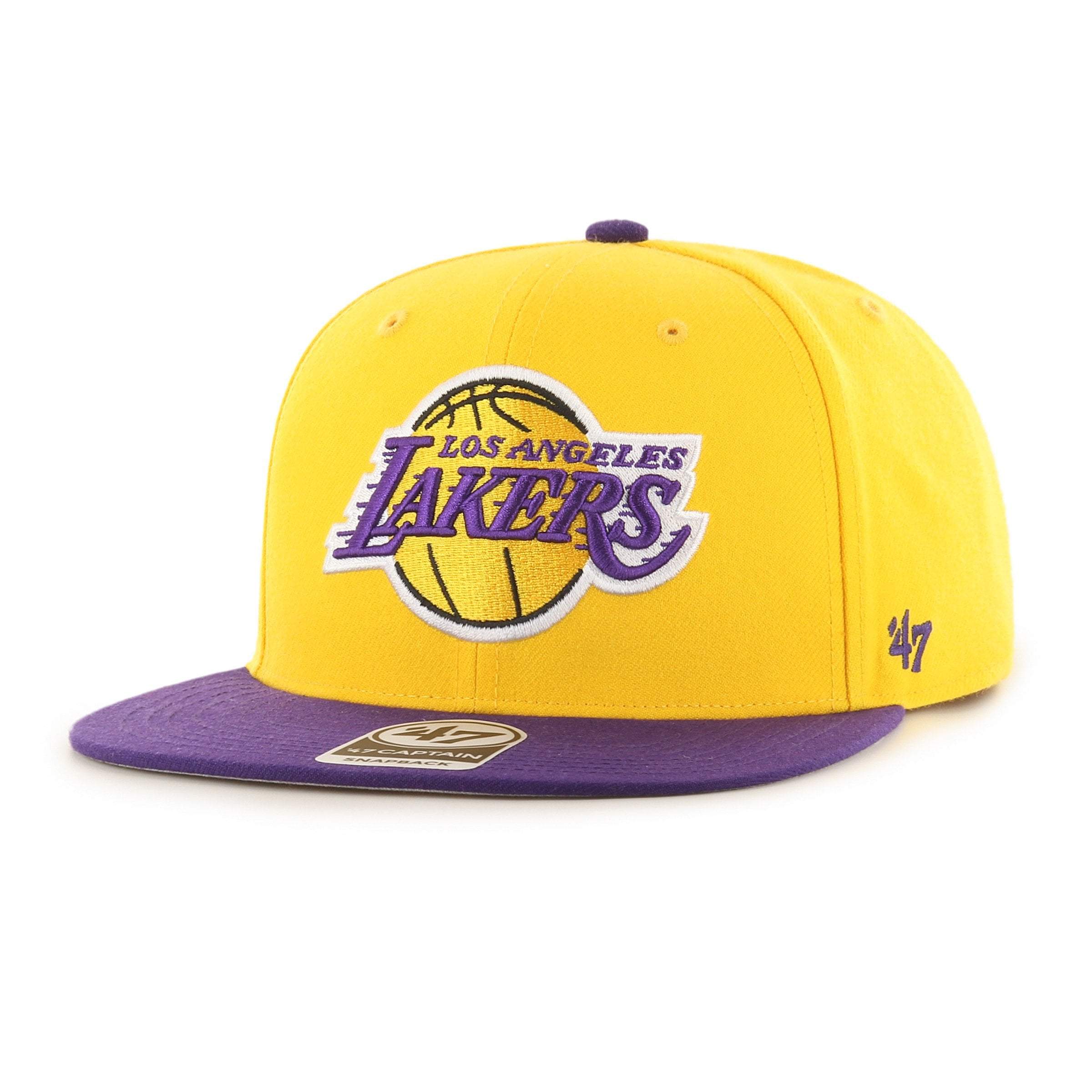 47-brand-captain-no-shot-cap-los-angeles-lakers-gelb-snapback image 1