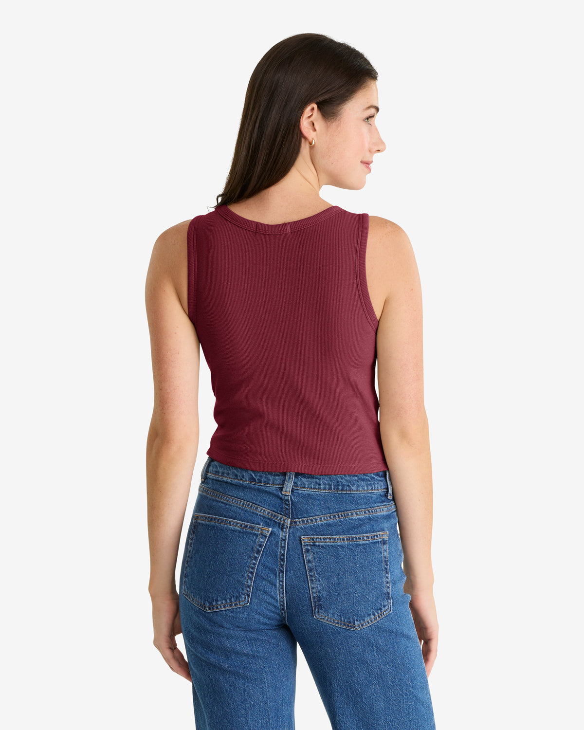 47-baby-rib-tank-alabama-damen-top-cardinal-cropped image 2