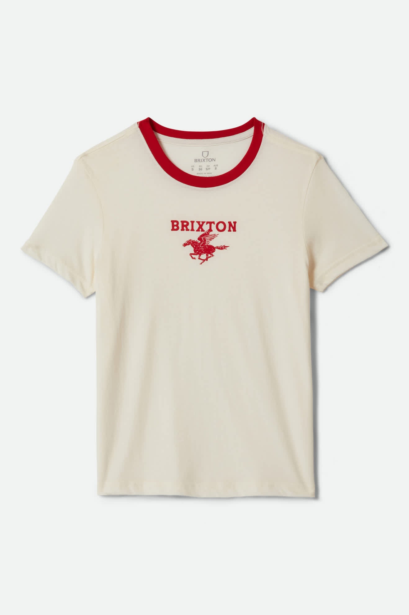 brixton-pegasus-slim-crew-t-shirt-vintage-white-printshirt image 2