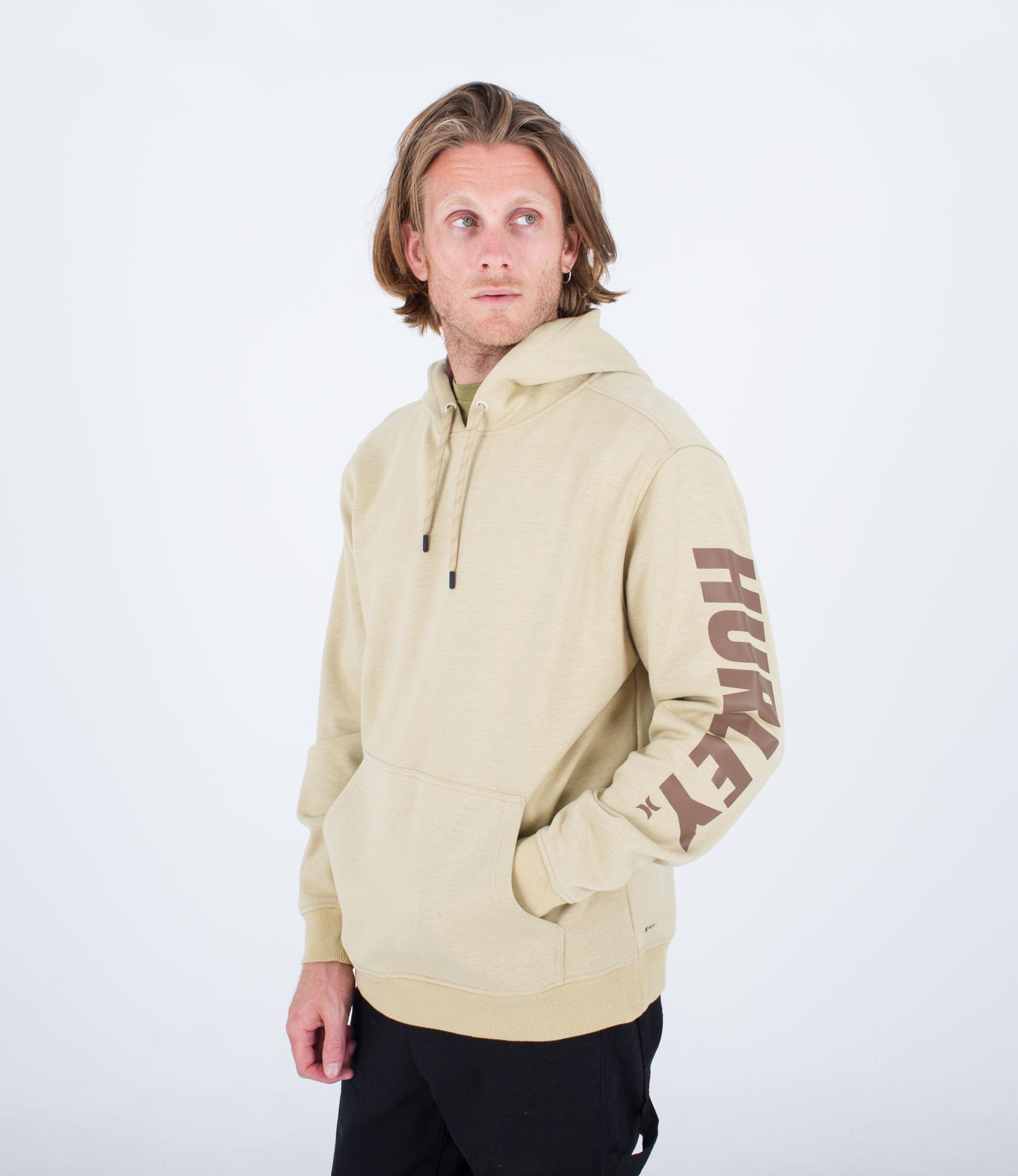 hurley-acadia-heat-fleece-hoodie-creme-ahorn-m image 3