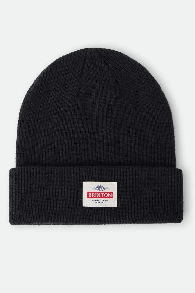 brixton-trademark-beanie-m-tze-schwarz-recycling image 1