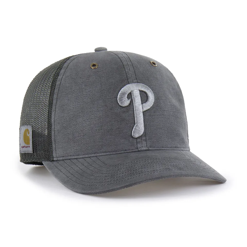 47-brand-philadelphia-phillies-carhartt-trucker-cap-schwarz-snapback image 1