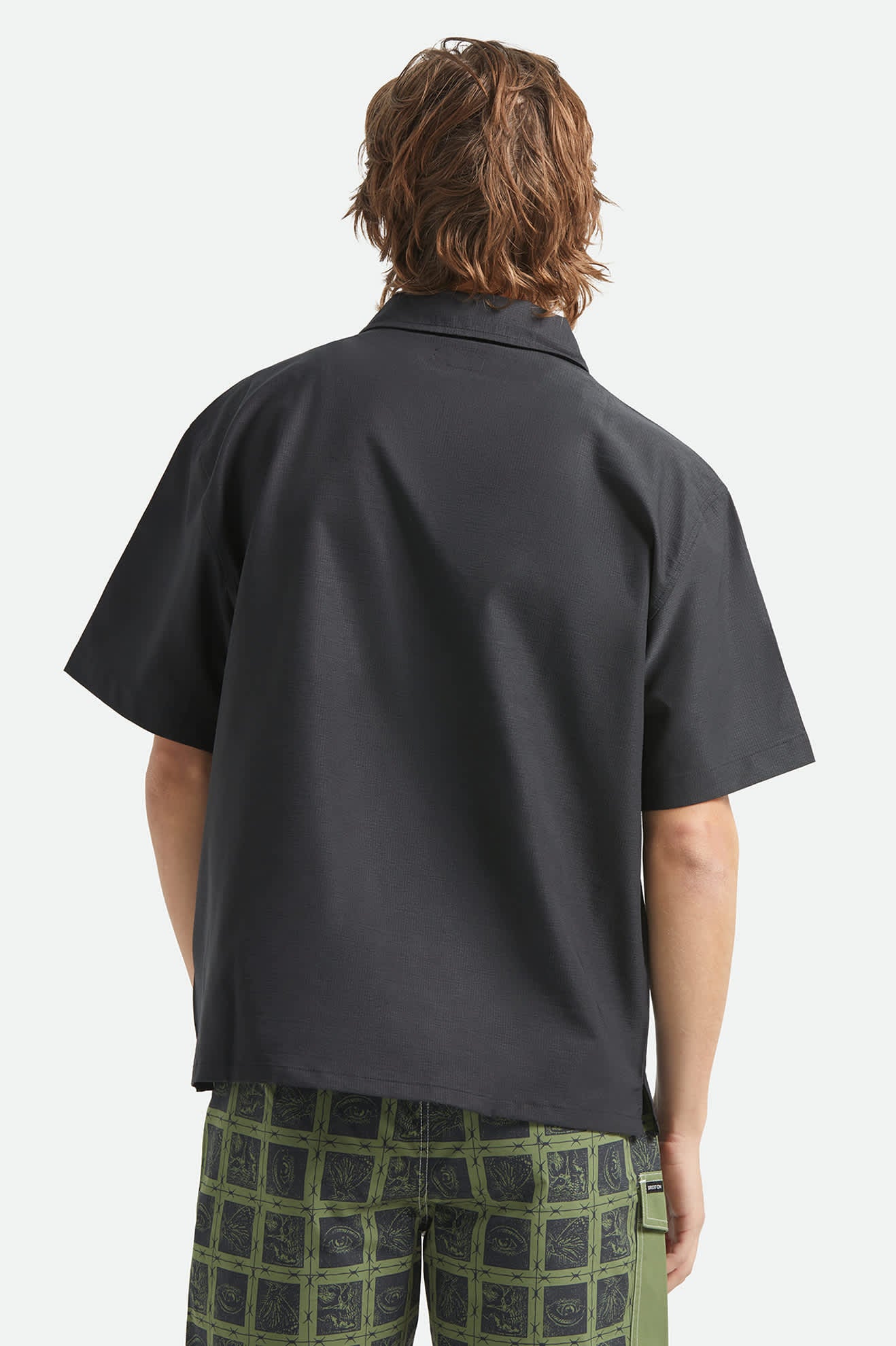 brixton-journey-cropped-shirt-1-2-zip-schwarz-polyester image 4