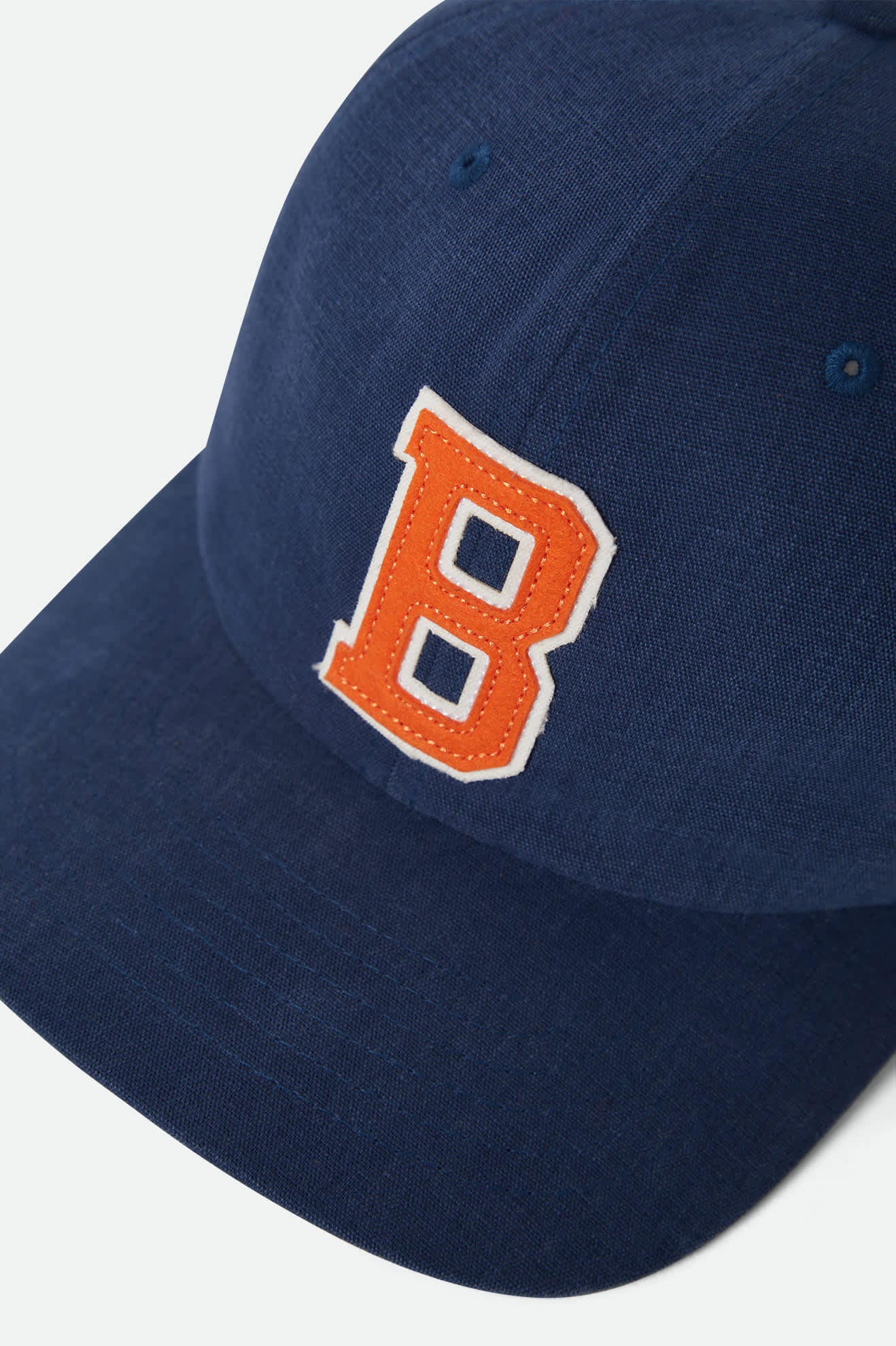 brixton-big-b-adjustable-cap-midnight-blue-orange-baumwolle image 3
