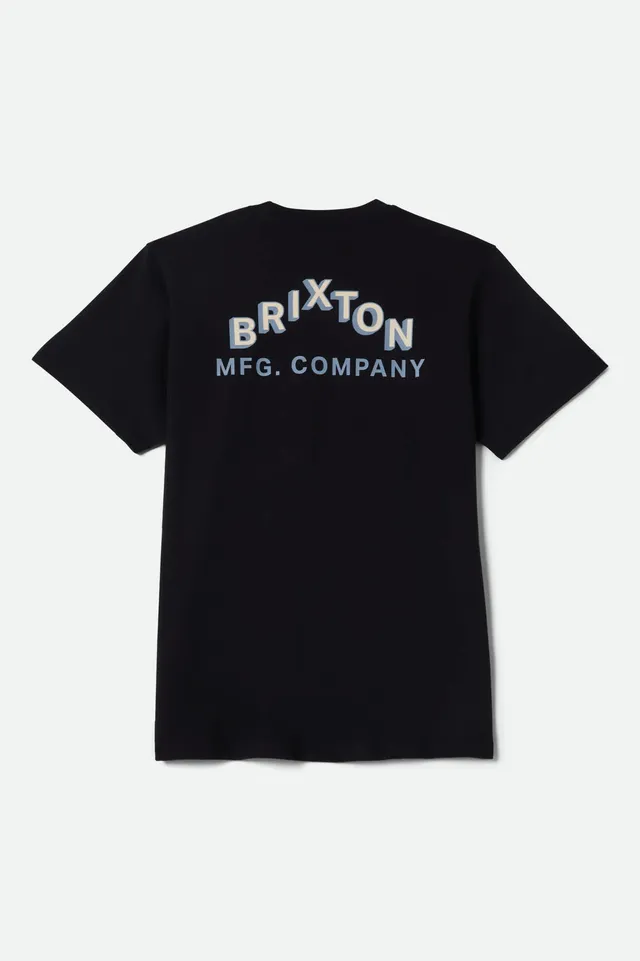 brixton-roman-pocket-t-shirt-herren-schwarz-baumwolle image 1
