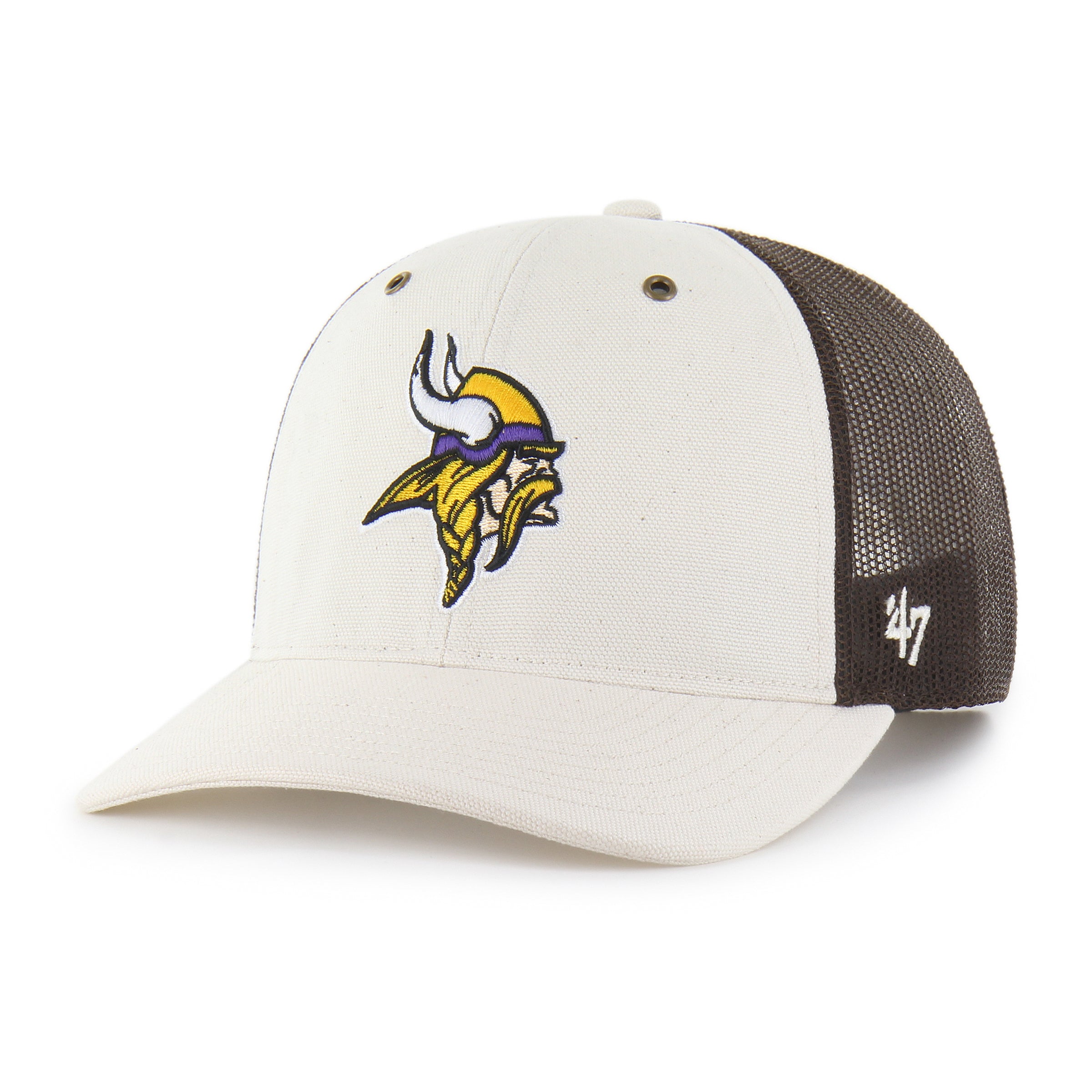 47-brand-47-trucker-carhartt-undyed-cap-vikings-natural-osf image 1