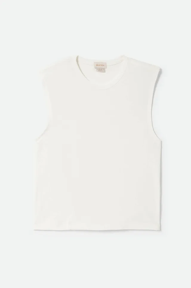 brixton-carefree-organic-muscle-tank-off-white-bio-baumwolle image 1