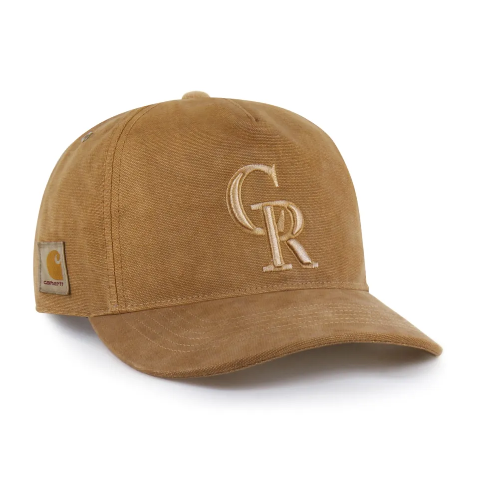 47-brand-colorado-rockies-carhartt-dyed-hitch-rf-cap-braun image 1