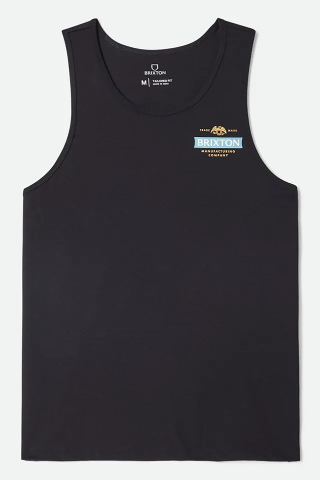 brixton-pinnacle-tank-top-tank-schwarz-mit-backprint image 1