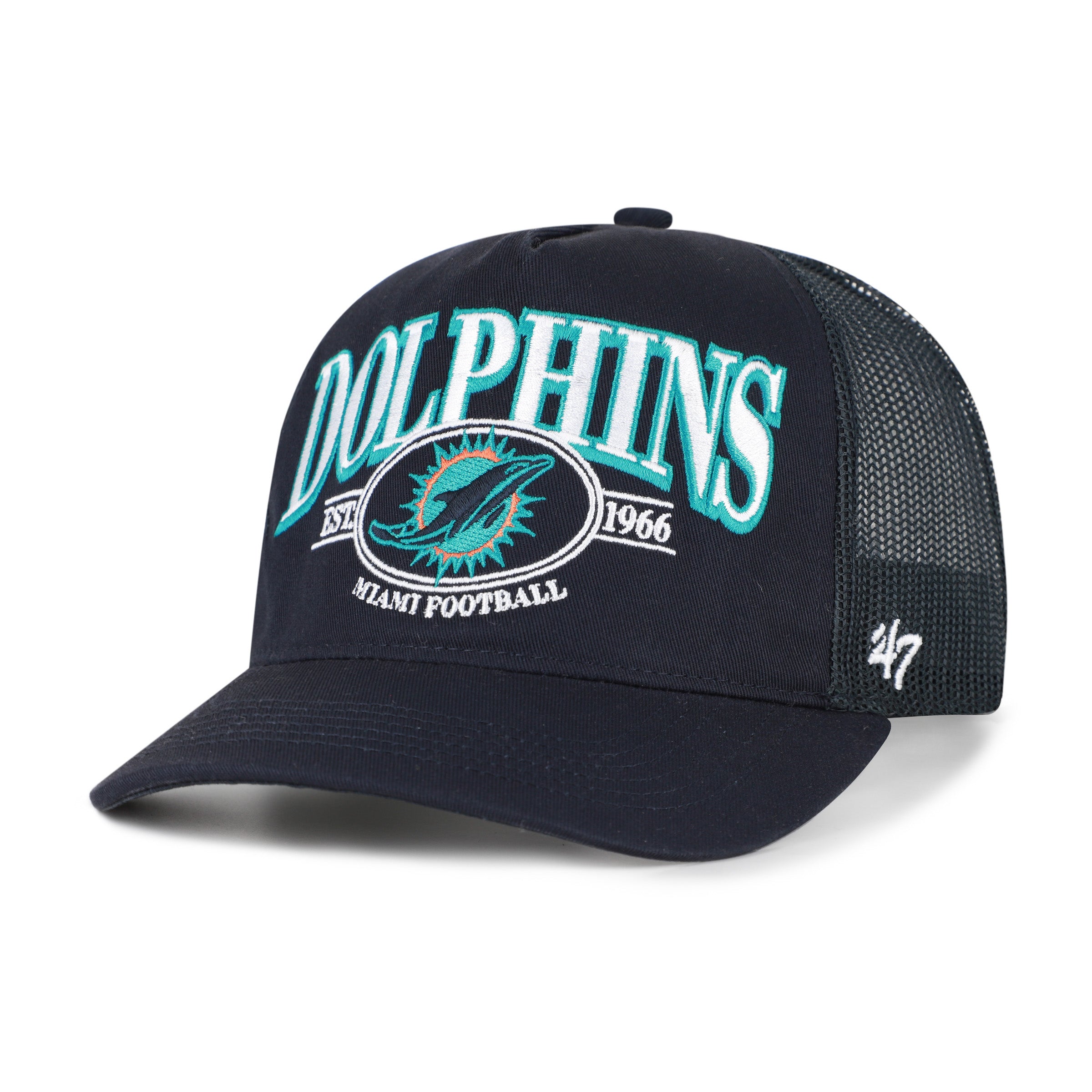 47-hitch-miami-dolphins-rivalry-cap-dark-navy-snapback image 1