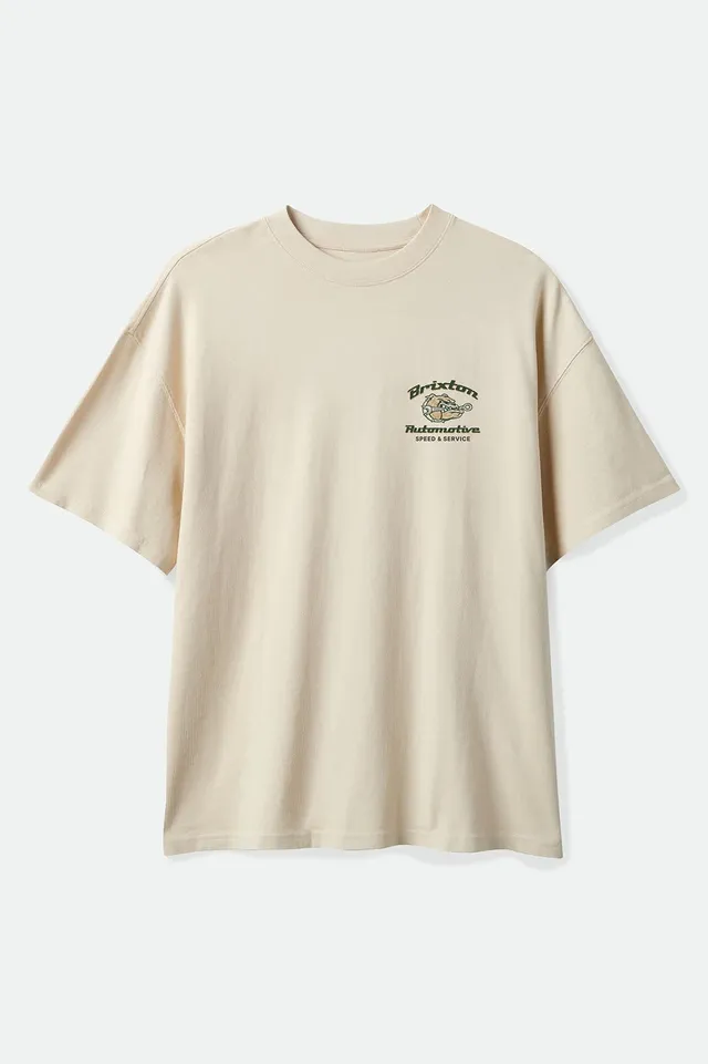 brixton-brewster-oversized-t-shirt-cream-baumwolle image 1