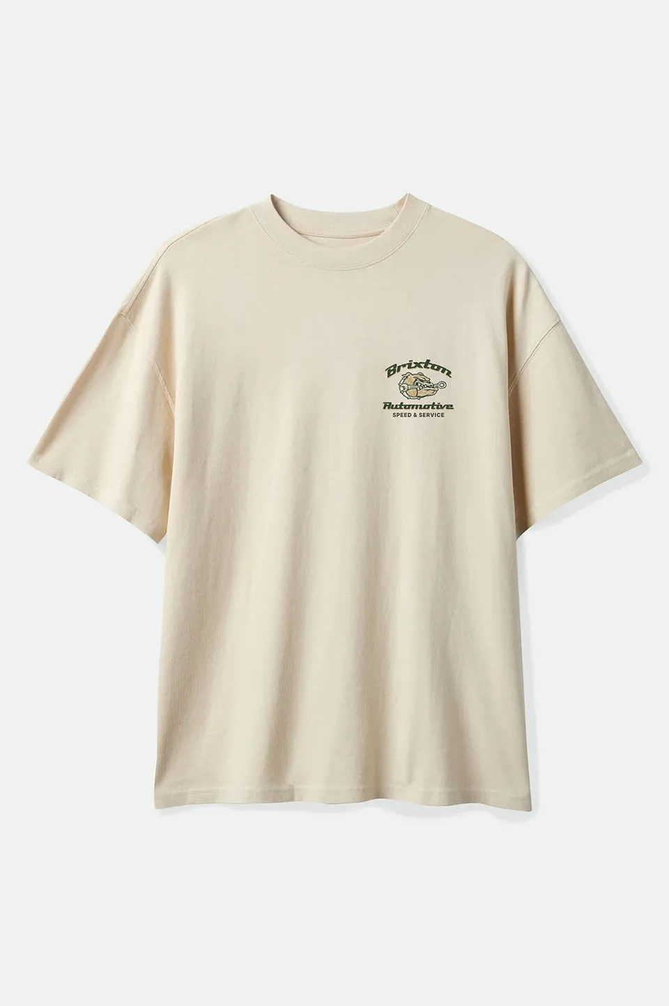 brixton-brewster-oversized-t-shirt-cream-baumwolle image 1