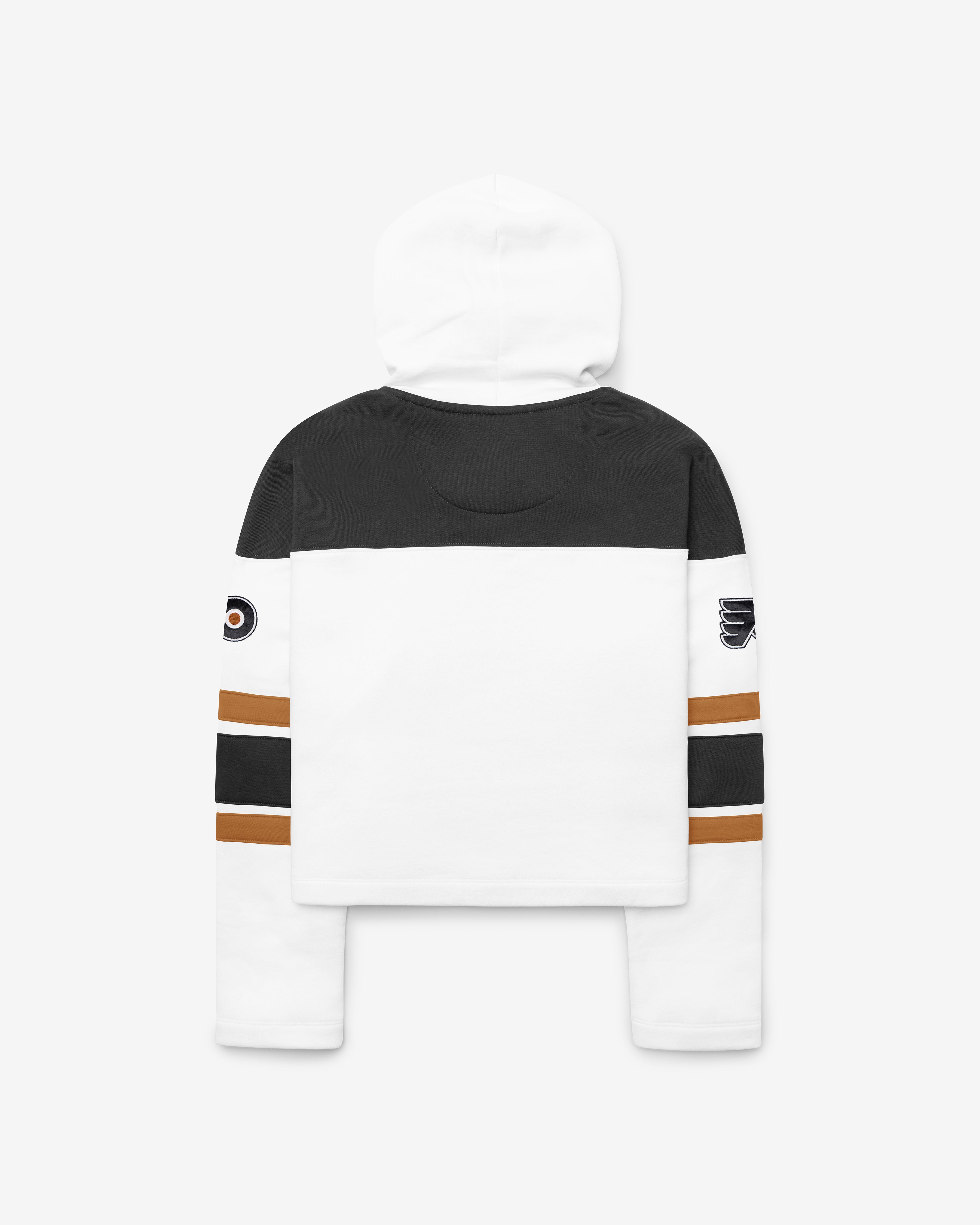 47-lacer-philadelphia-flyers-damen-hoodie-white-wash-cropped image 2