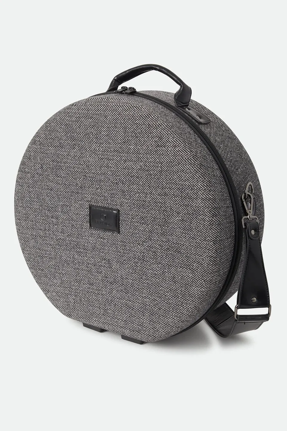 brixton-done-proper-fedora-travel-case-hutkoffer-grey-black image 1