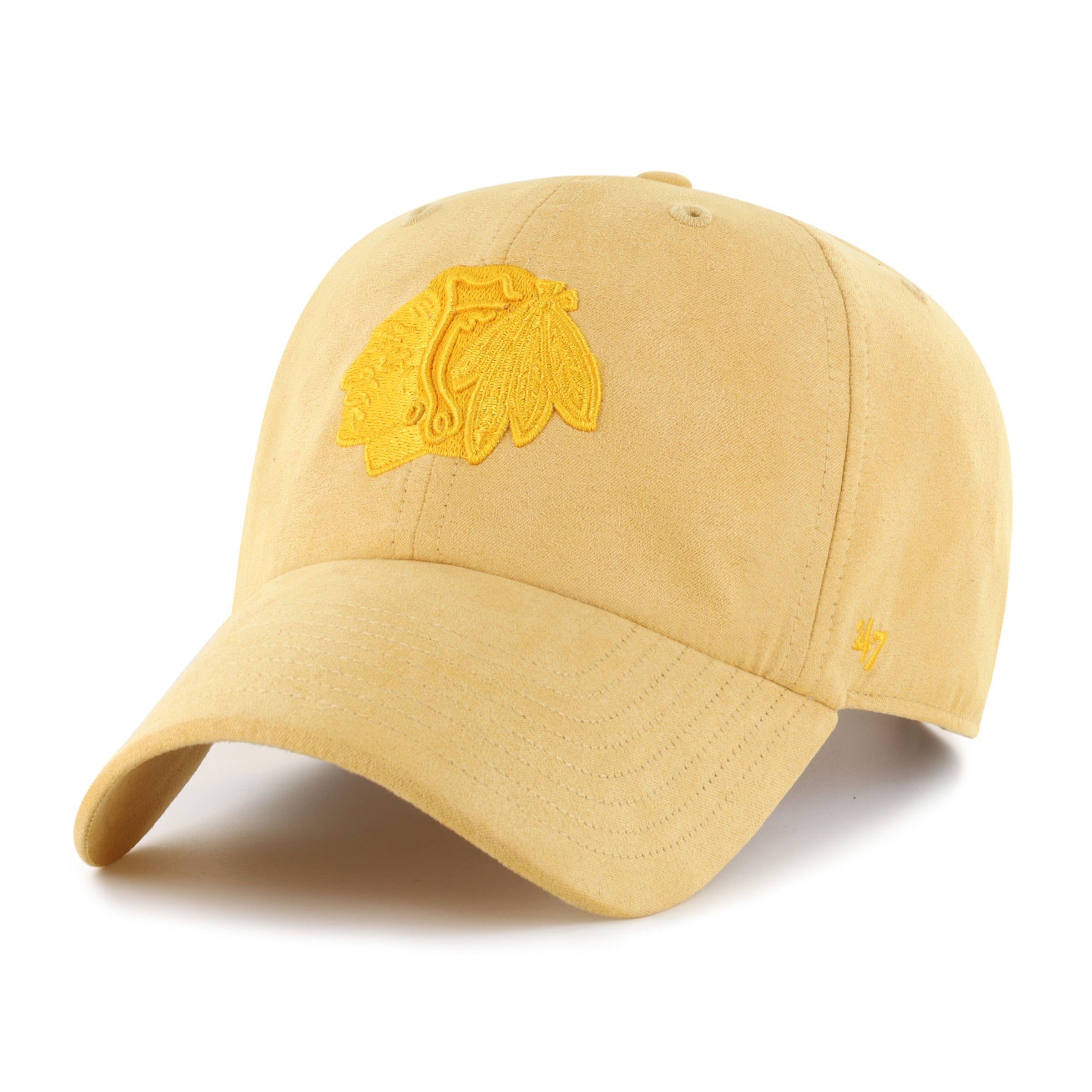 47-clean-up-chicago-blackhawks-suede-cap-gold image 1