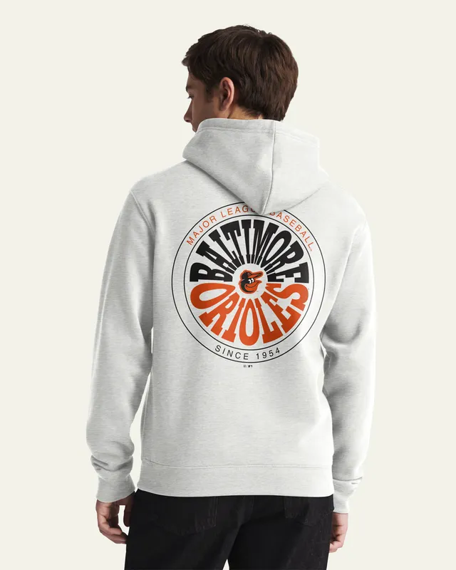 47-brand-headline-baltimore-orioles-warpstyle-hoodie-relay-grey image 1