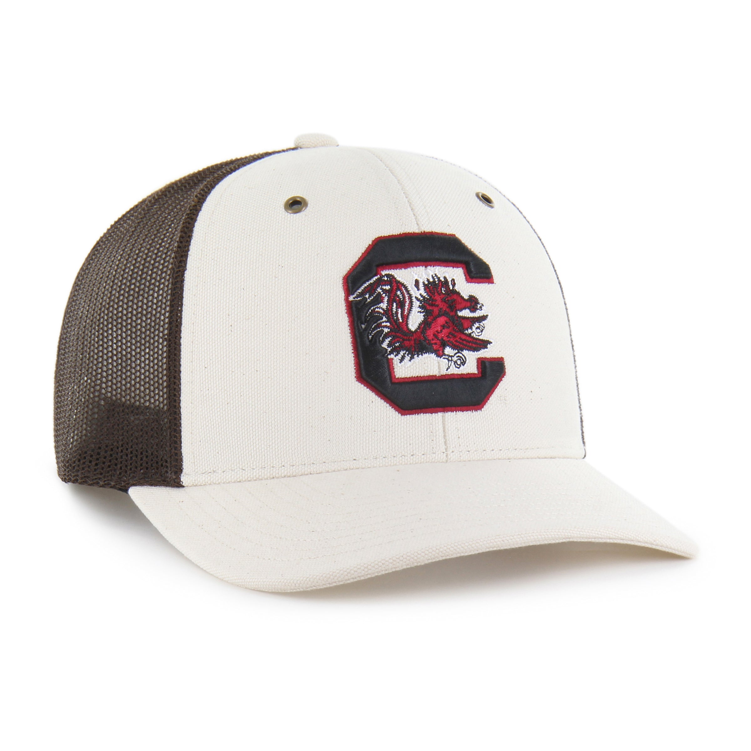 47-brand-gamecocks-carhartt-trucker-cap-natural-snapback image 4