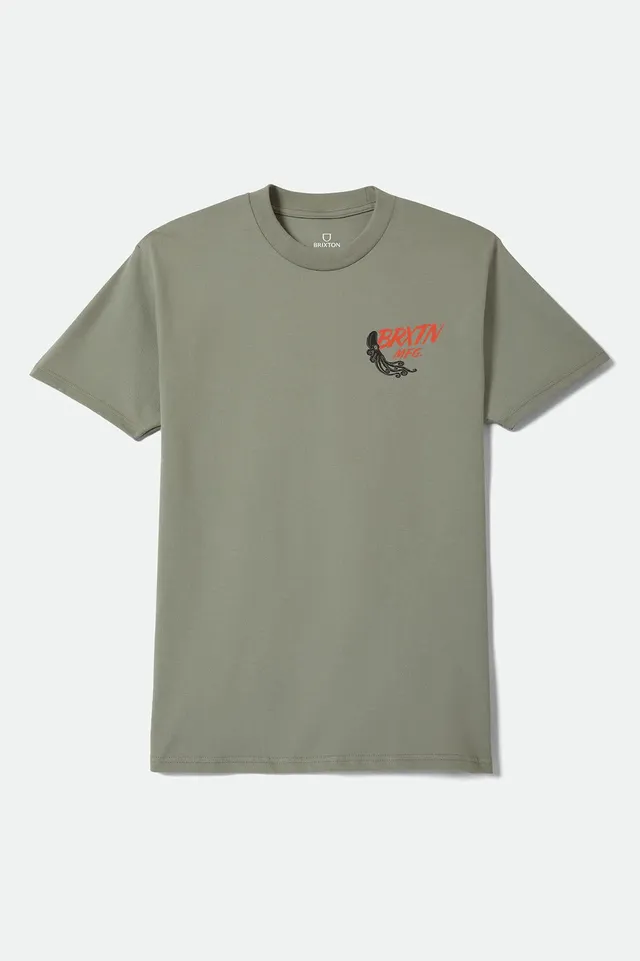 brixton-lagoon-standard-t-shirt-desert-sage-print-baumwolle image 1