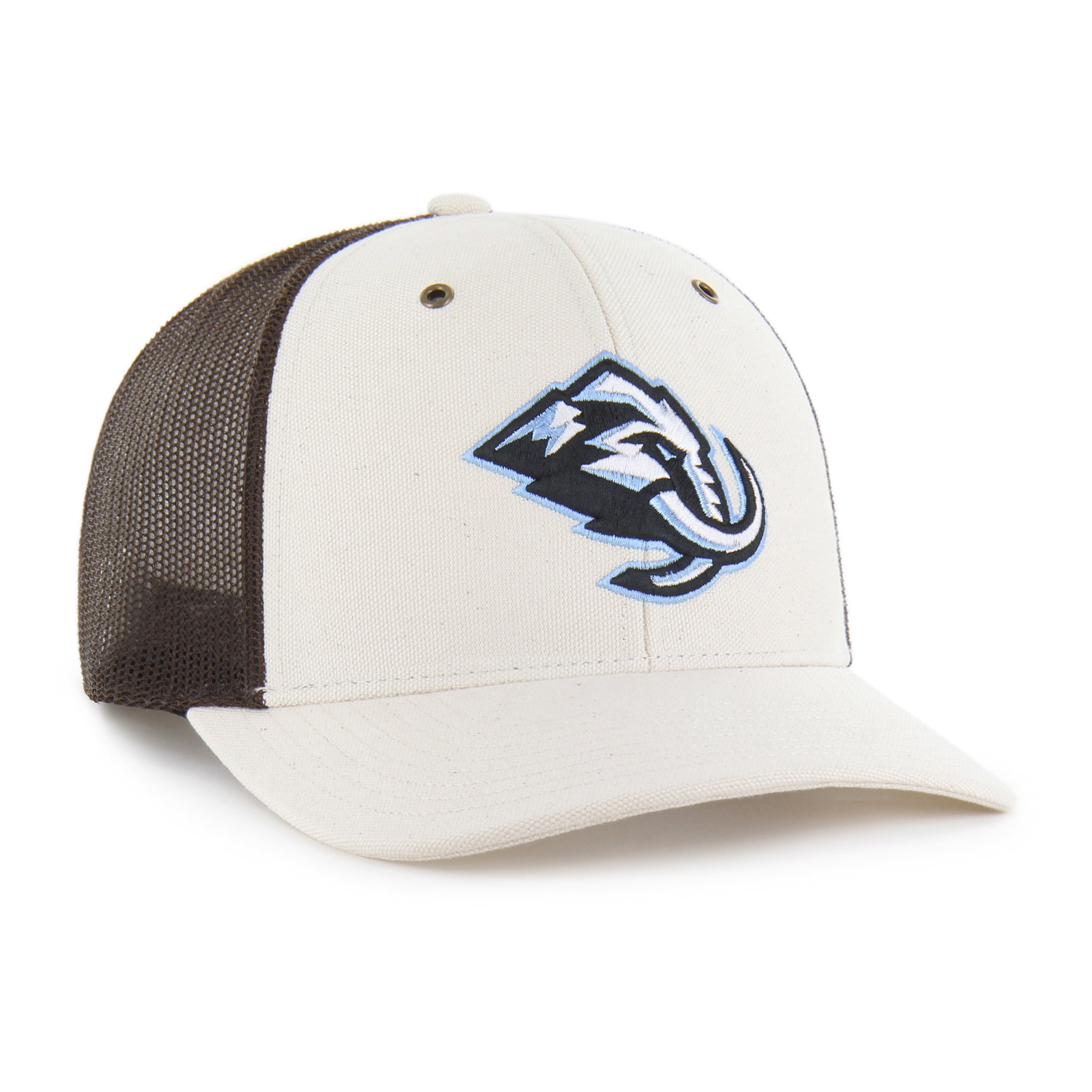47-brand-utah-mammoth-trucker-cap-natural-carhartt-undyed image 4