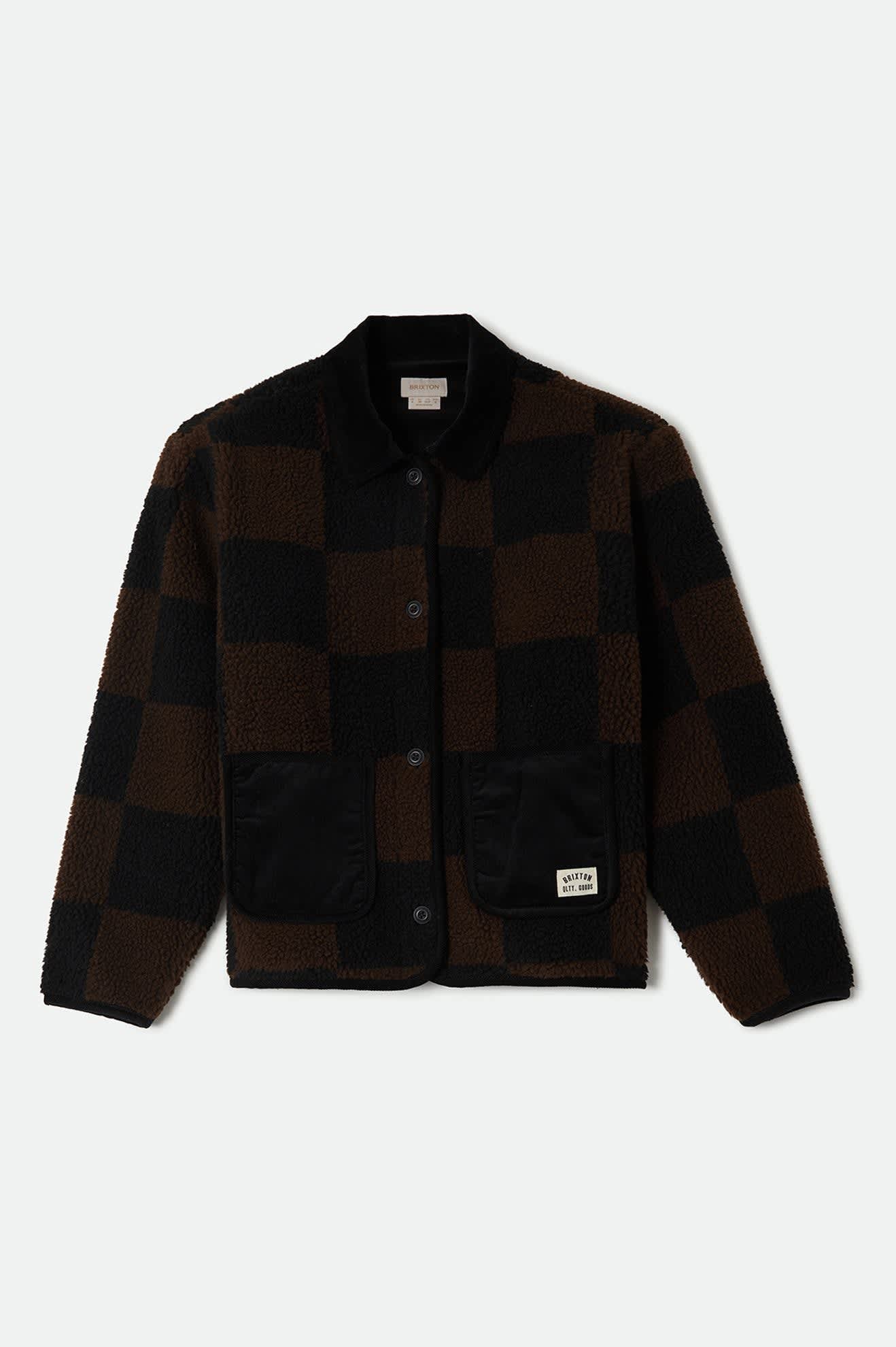 brixton-delilah-quilted-jacke-schwarz-braun-wattiert image 2