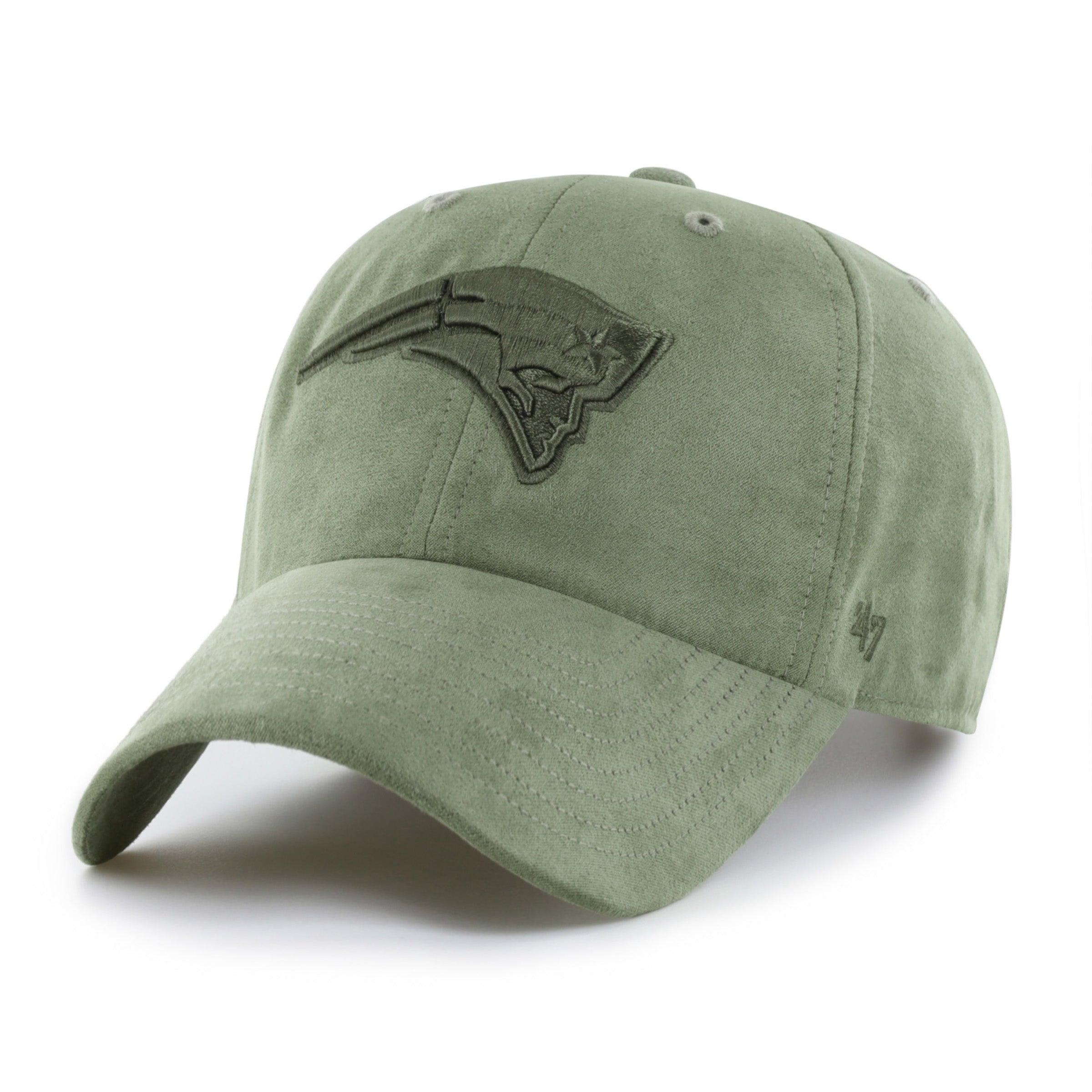 47-clean-up-new-england-patriots-ballpark-suede-cap-moss image 1