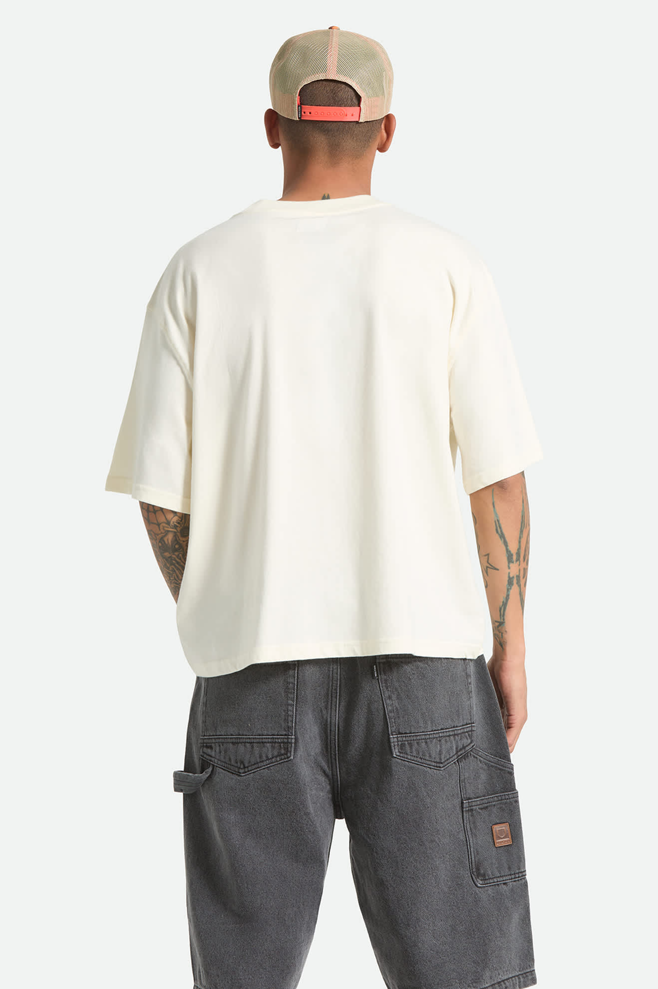 brixton-serrano-boxed-crop-t-shirt-cream-baumwolle image 4
