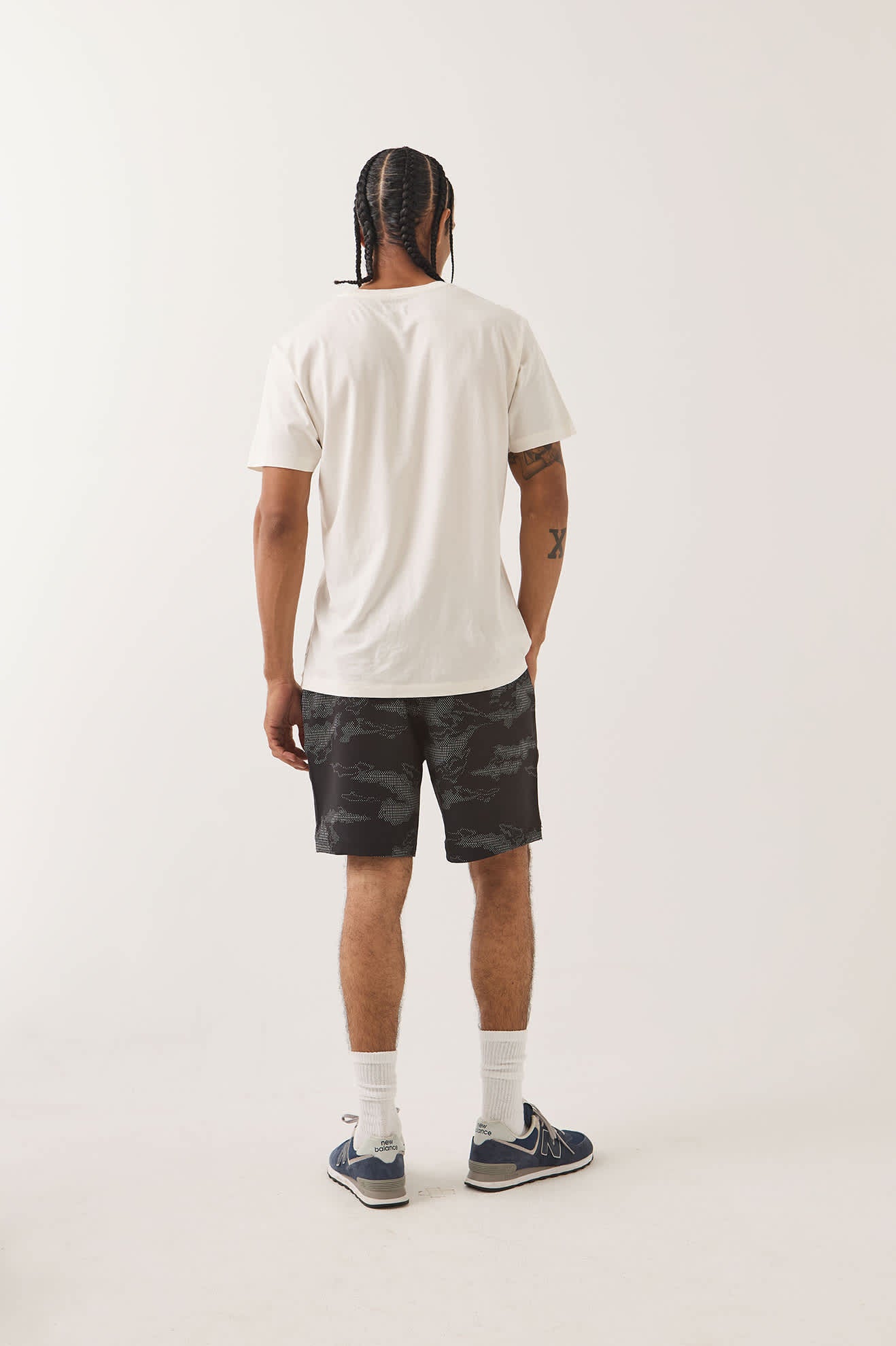 brixton-journey-active-short-black-camo-sportshorts-herren image 8